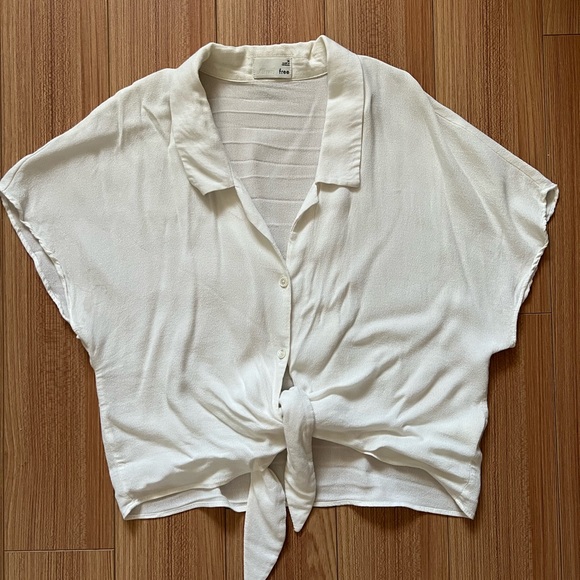 WILFRED FREE - tie front blouse - Picture 2 of 4